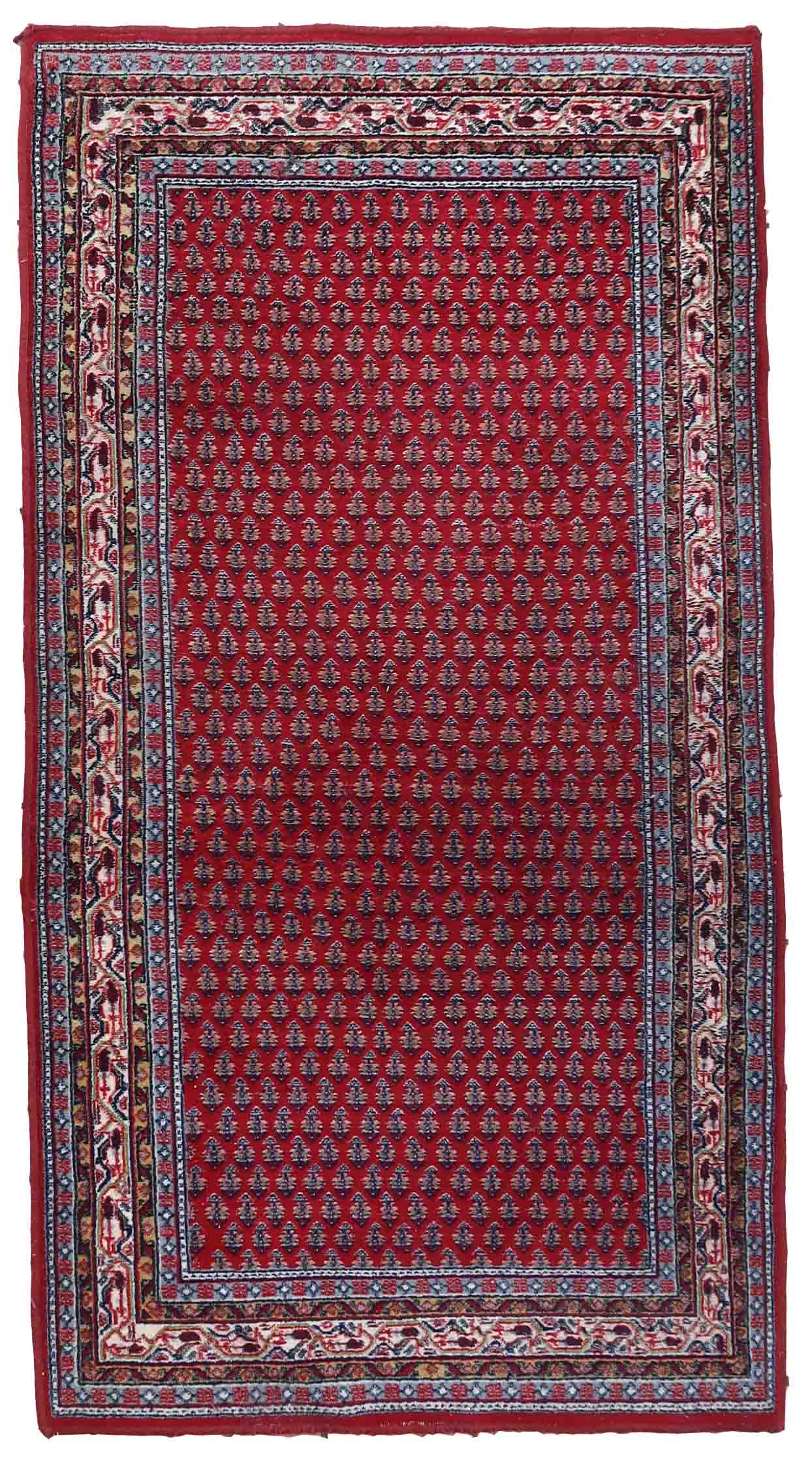 Vintage Indian carpet Seraband 100cm x 189cm 1970s