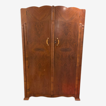 English art deco wardrobe