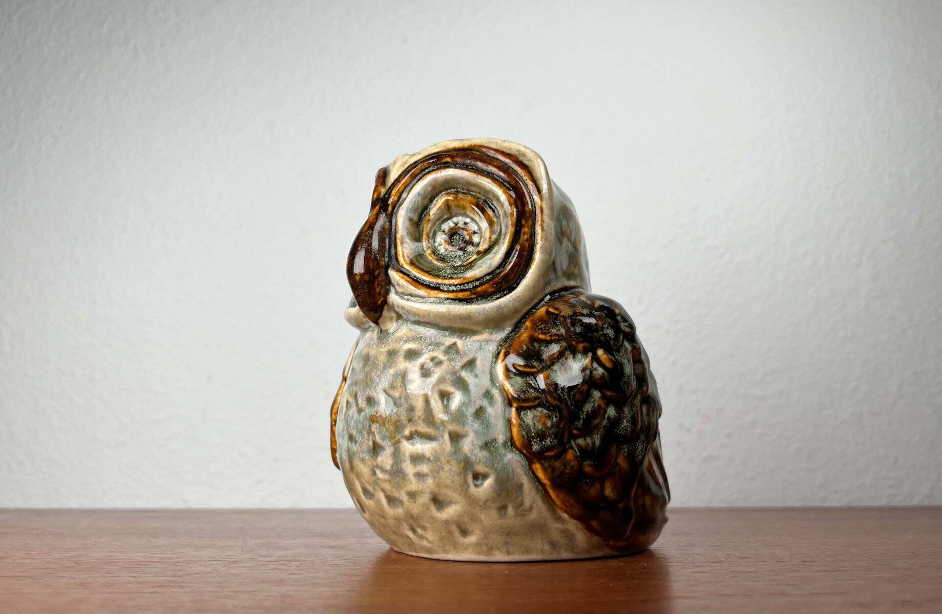 Grande sculpture de hibou en céramique danoise du milieu du siècle par Josef Simon pour Søholm, années 1960