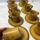Set of 8 vintage stoneware mugs