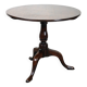 Round antique English oak tilt-top table with wonderful colors