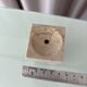 Vintage minimalist beige marble candlestick