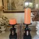 Old pair of marble vase bookends.