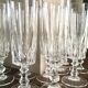 Set 12 flûtes à champagne cristallin taillé