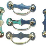 Vintage chrome drawer handle