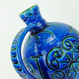 large italian mid century italica ars jug VASE jug rimini blue glaze