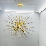 Beautiful mid century handmade urchin chandelier sputnik modern brass ceiling light fixture