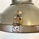 Industrial aluminium factory lamp with glass cover, 1960s