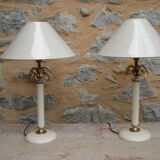 Pair of "pineapple" lamps 1980