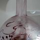 Acid-etched glass paste gourd vase signed bendor