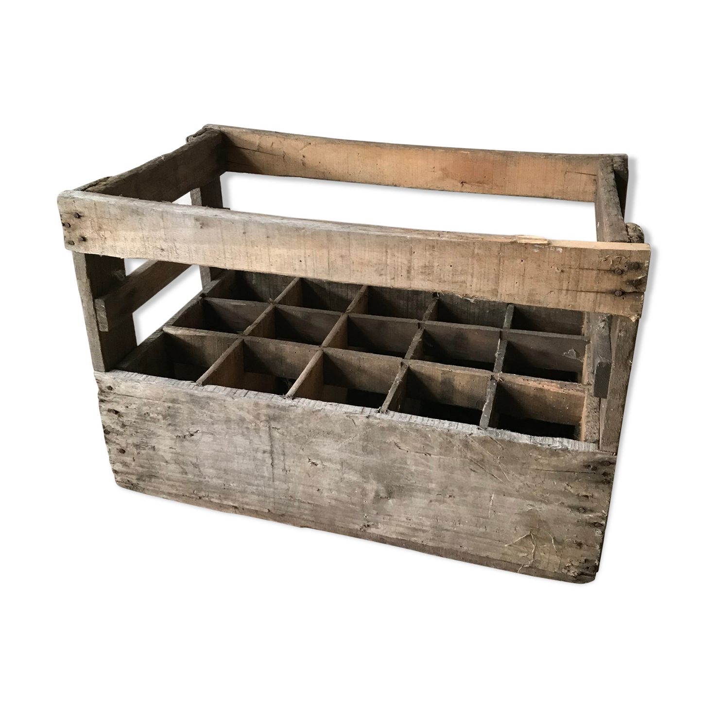 Former caisse casier box bottle holder nicolas 58 deco 15 vintage locations