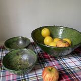 Emerald green Tamegroute bowls D14.5