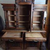 Renaissance two-body sideboard in walnut