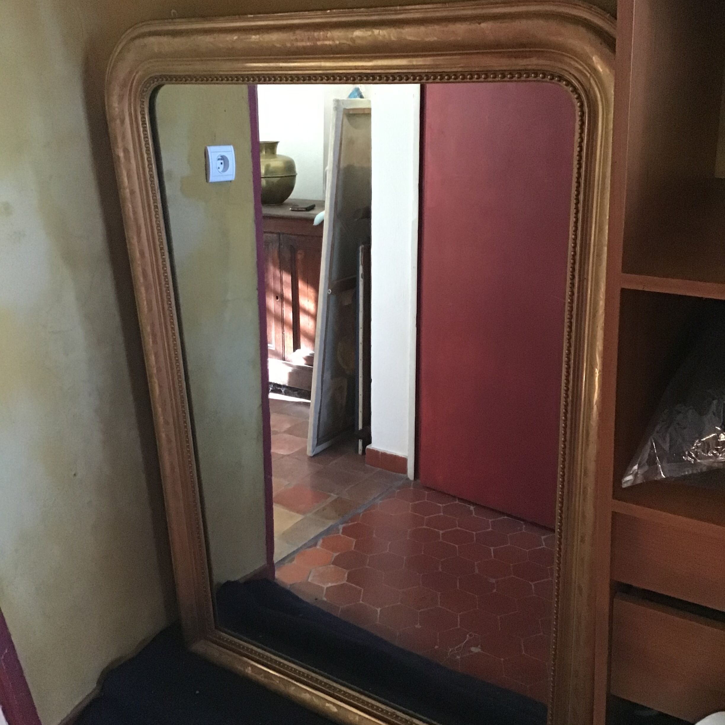 Mirror Louis Philippe style gilded 143x103