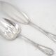 Christofle Rubans model Bell service fish cutlery set, silver-plated, 2 pieces.