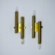 Pair of tubular wall lights from Sciolari, Italy, 1970