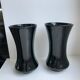 pair of black opaline vases early twentieth century