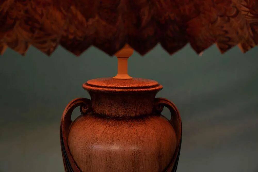 Scandinavian bohemian table lamp from the 70s/80s, postmodern.