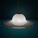 Classic swirl Murano glass pendant lamp Italy 1970s