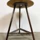 Tabouret d'atelier industriel gris, années 1960