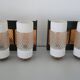 Pair of vintage double wall lights Neuhaus Leuchten 1950 with label.