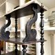 Library, Napoleon III music stand in blackened wood.