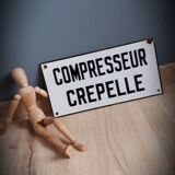 Enamelled plate compressor Crepelle