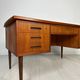 1960s Vintage Scandinavian Mid-Century Teak Writing Desk