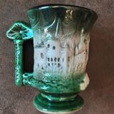 slip stoneware mug