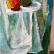 Still life on a chair, signed Miguel Anibal 98