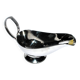 Vintage sauce boat with pearl decoration, metal foot, BB ROYAL France.