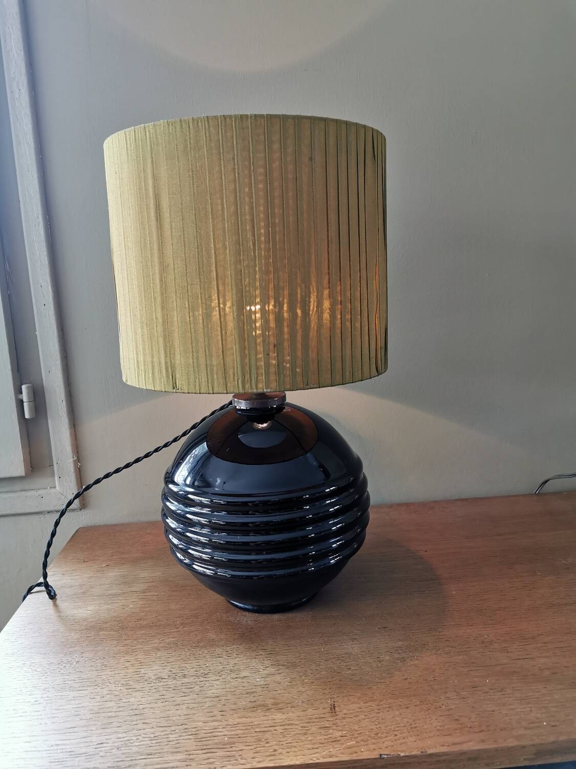 Art Deco ball lamp base