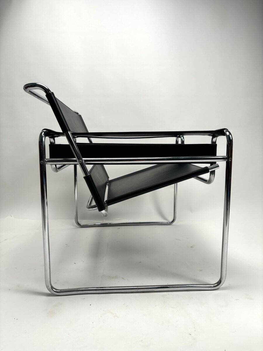 Original Wassily Armchairs attributed to Marcel Breuer for Gavina, 1970s, Set of 2