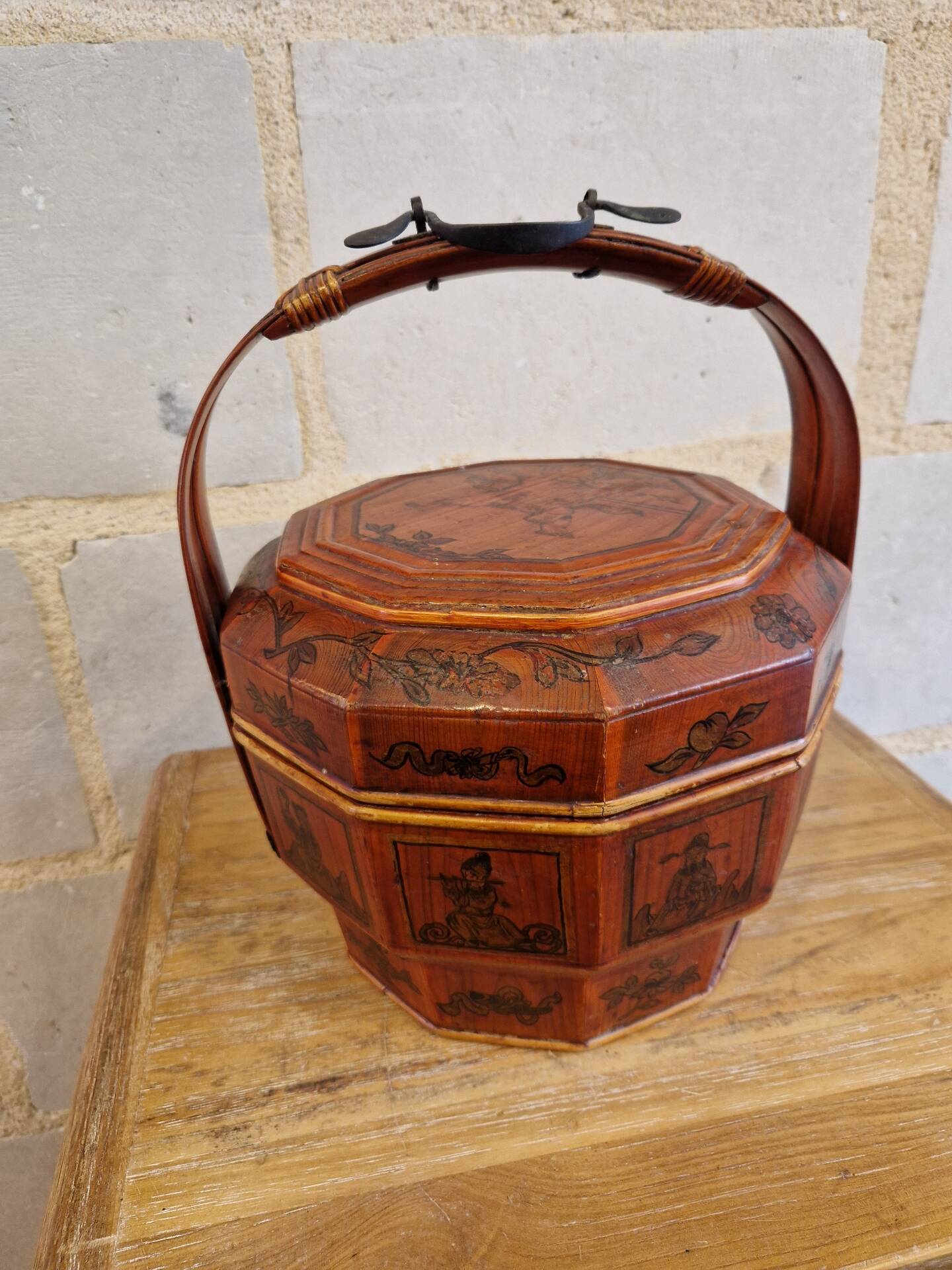Ancien Panier De Mariage Chine 19ème