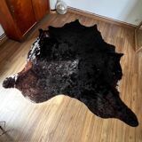 Brown cowhide rug, 2.30m