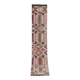 Vintage Turkish hallway rug 79x447 cm