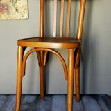 Chaise de bistrot Mahieu en bois courbé début XXème