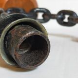 Duo de bougeoirs brutalistes Art-populaire années 50