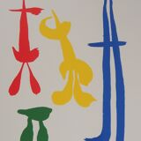 Joan MIRO: Surrealist family, Lithograph signed with certificate