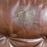 Leather armchair and ottoman by GÖTE MÖBLER Sweden 1960