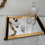 Golden mirror tray