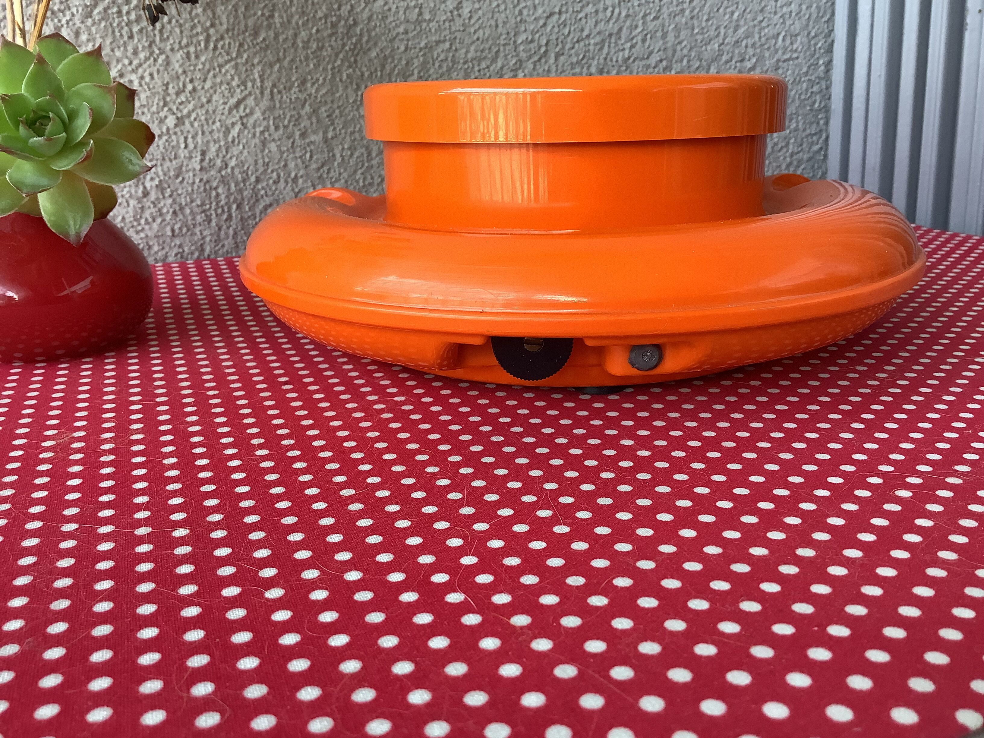 Orange kitchen scale space age Soehnle Germany