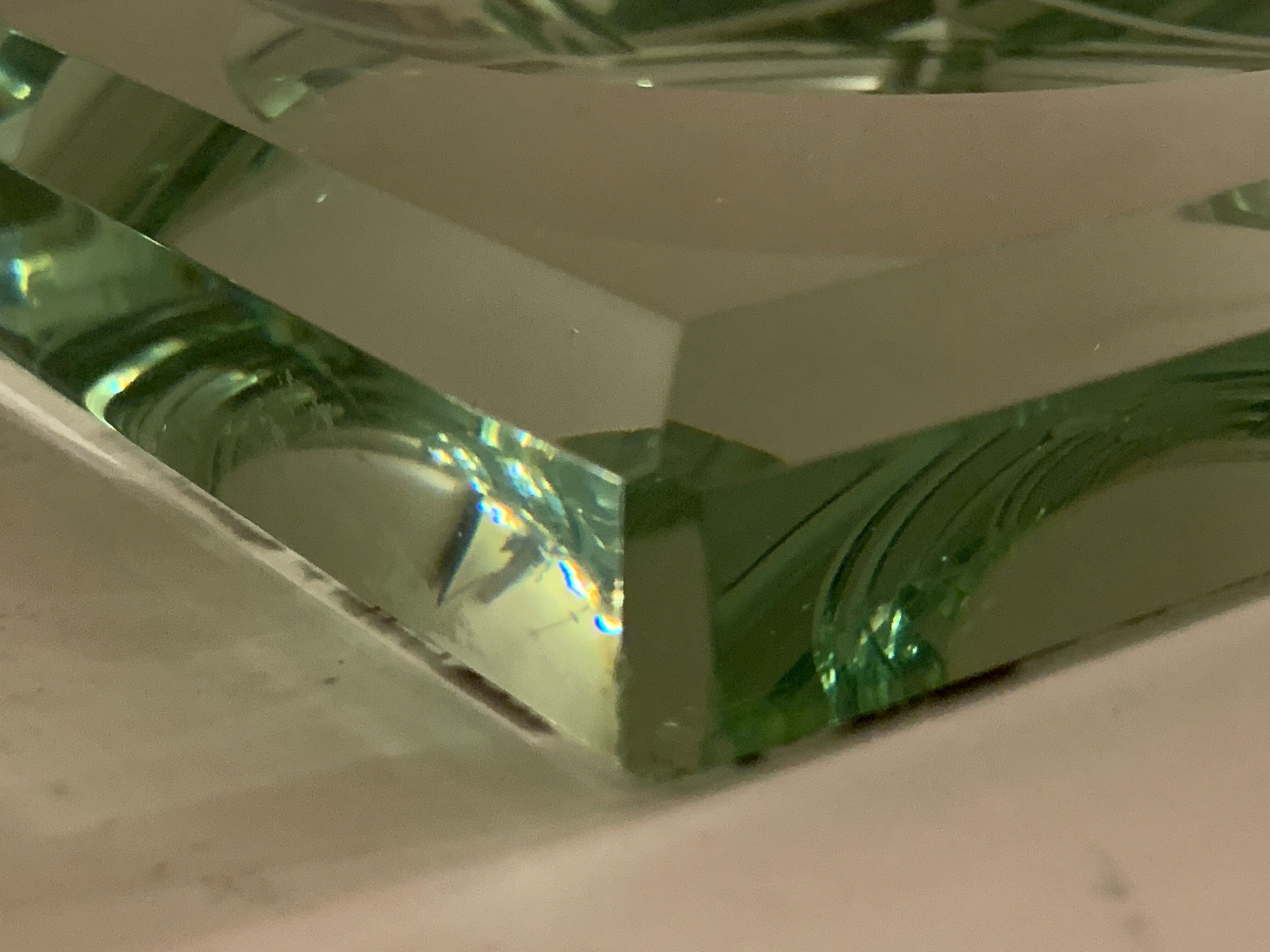 Jean Luce's square mirror art deco ashtray