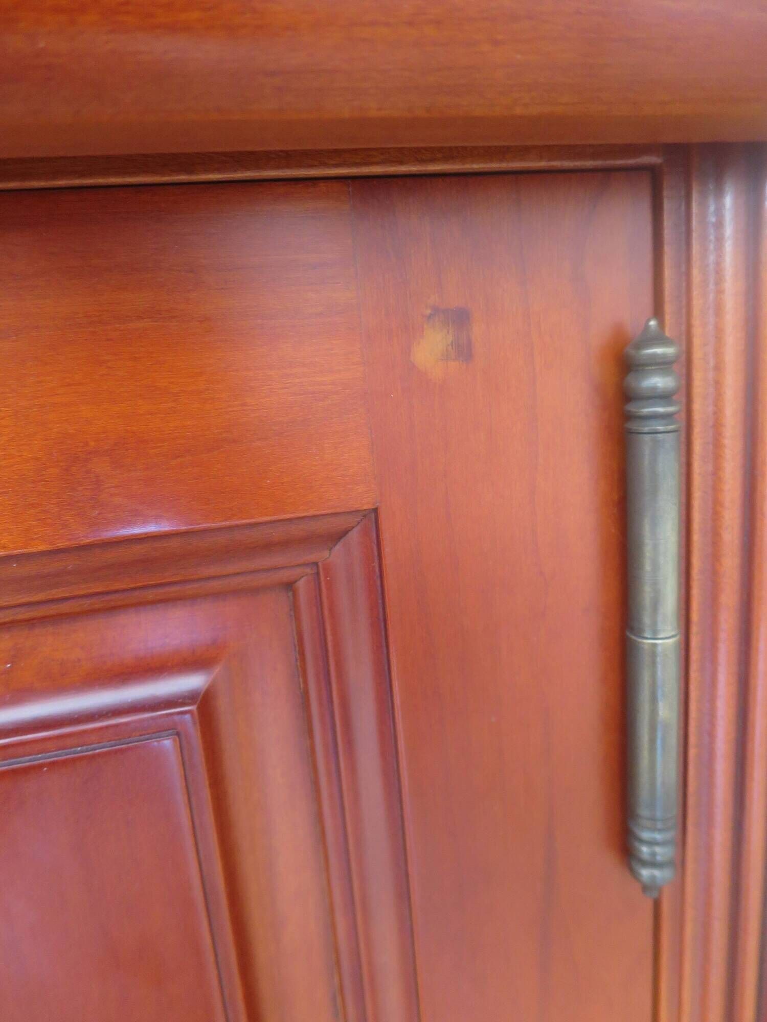 Occasional furniture - TV unit - Rotating tray - Louis Philippe - Solid wood