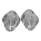 Salière poivrière cristal de Bayel des années 60