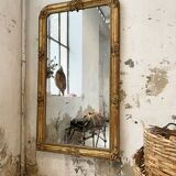 Louis Philippe Flowered Mirror 19th 84x150cm