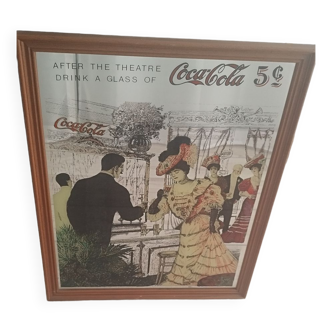 Vintage mirror coca-cola pub