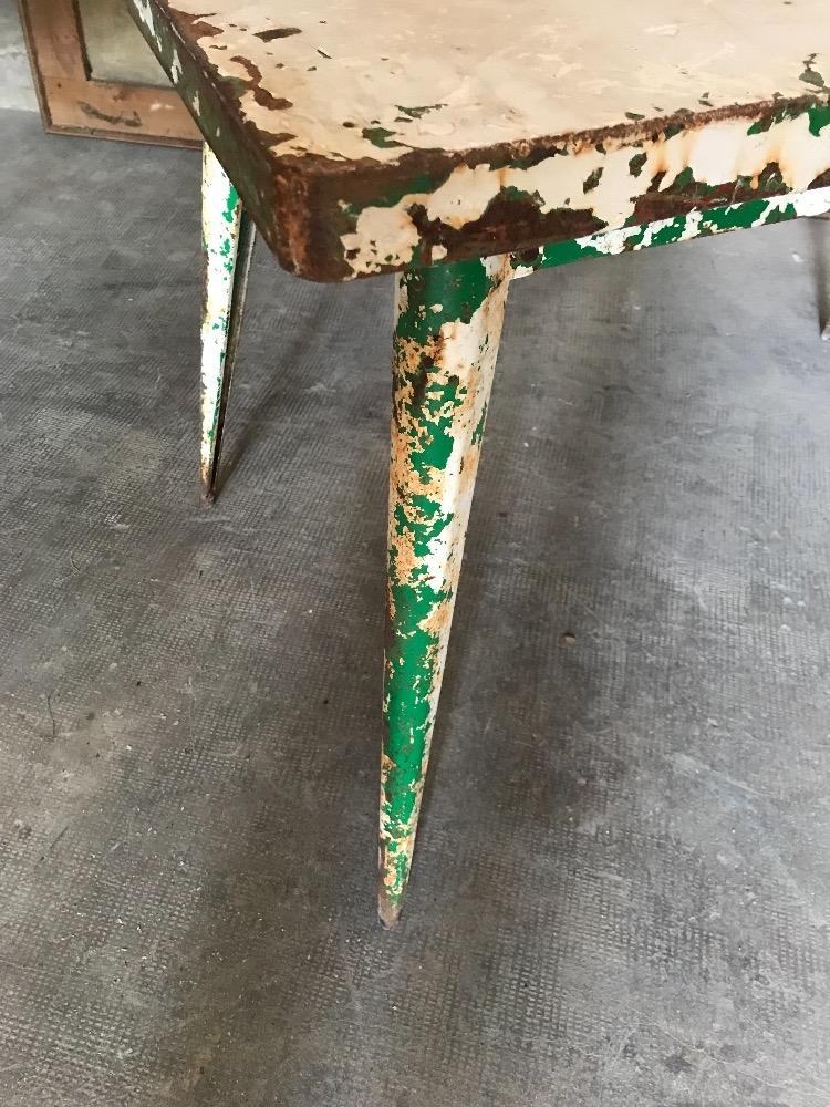 Paire de tables de jardin Tolix françaises
