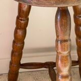 Wooden stool tripod vintage