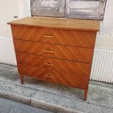 Commode vintage design chevrons